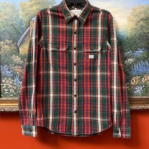 RALPH LAUREN DENIM & SUPPLY Cotton Flannel Plaid Shirt Size Men’s Small